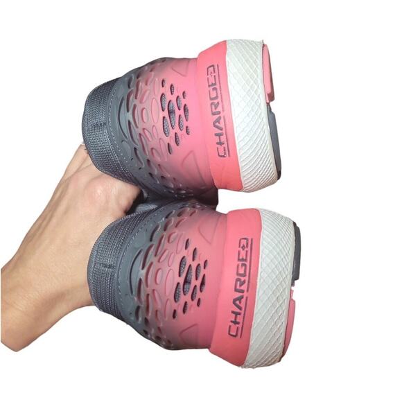 Under Armour Womens Charged Rogue 2 Gray/Pink Running Sneakers  11 (3022602‑106) - Picture 6 of 9